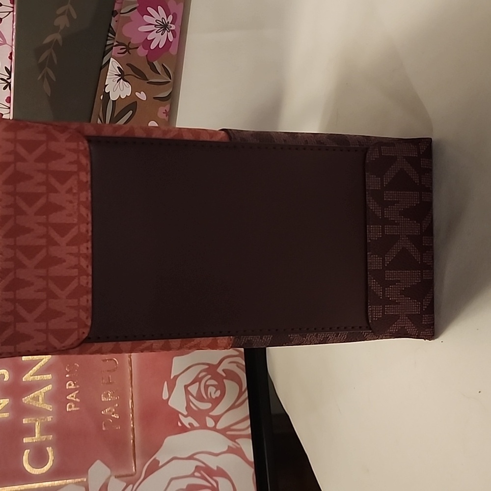 Michael Kors Two-Tone Dark Burgundy and Mauve mini crossbody satchel.  NWT - Picture 5 of 8